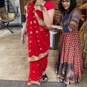 Red Saree